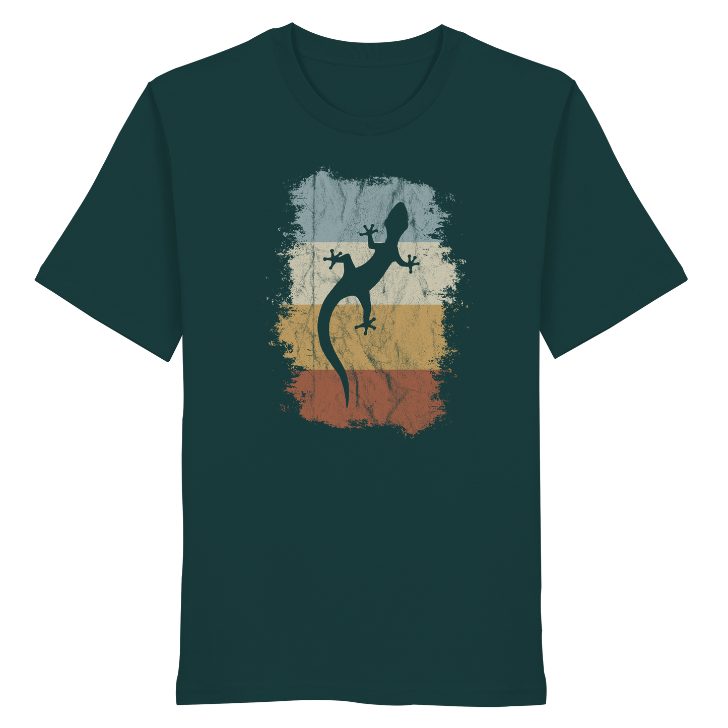 Retro Gecko Salamander Silhouette - Organic Shirt