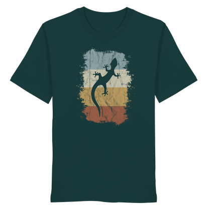 Retro Gecko Salamander Silhouette - Organic Shirt
