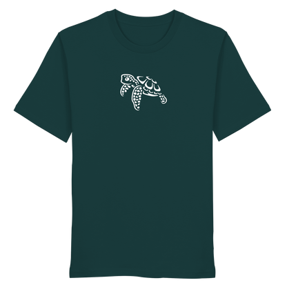 schwimmende Meeres-Schildkröte - Organic Shirt