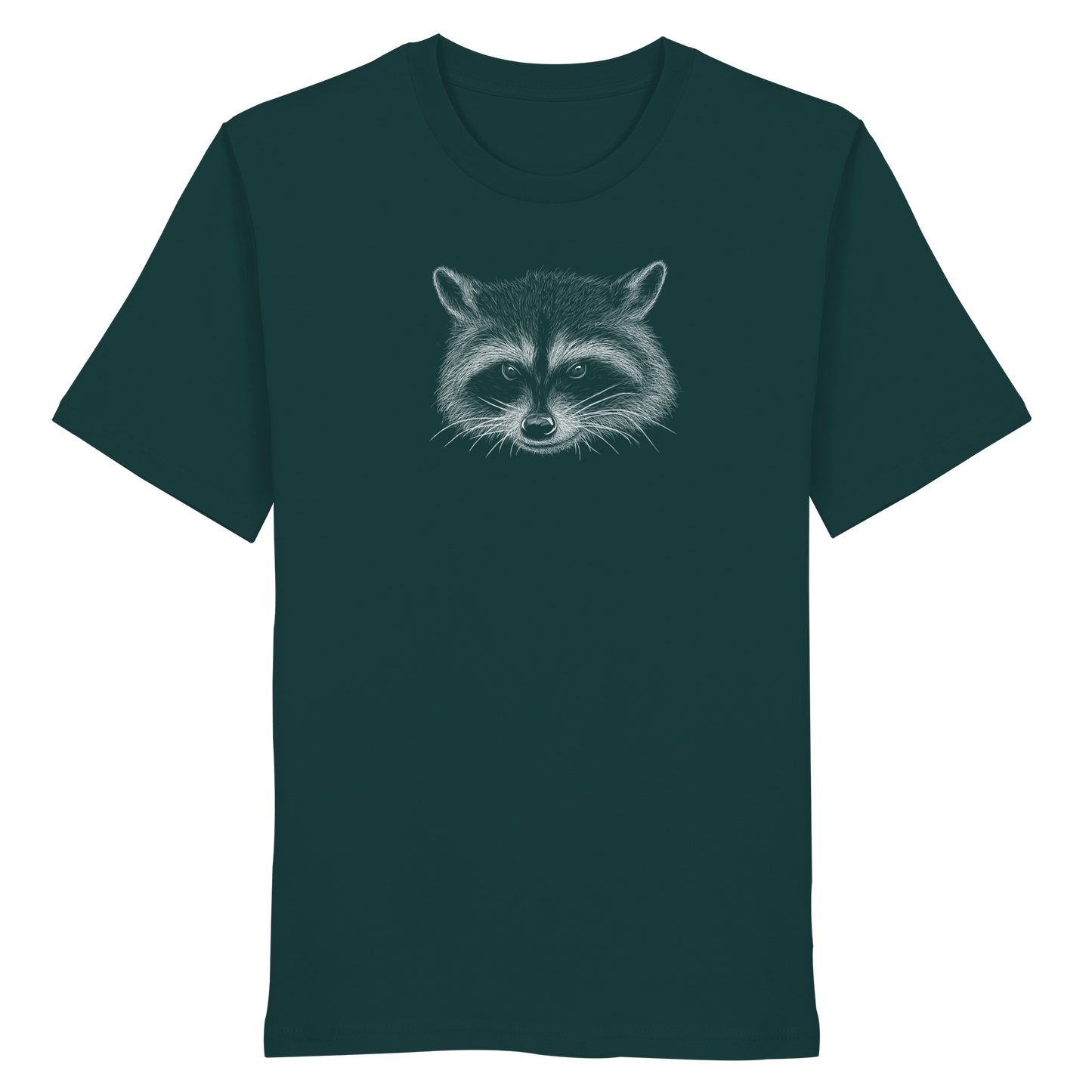Waschbär Illustration Kritzelkunst - Organic Shirt
