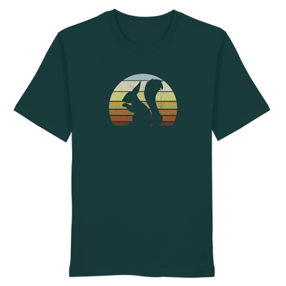Retro Eichhörnchen Silhouette - Organic Shirt