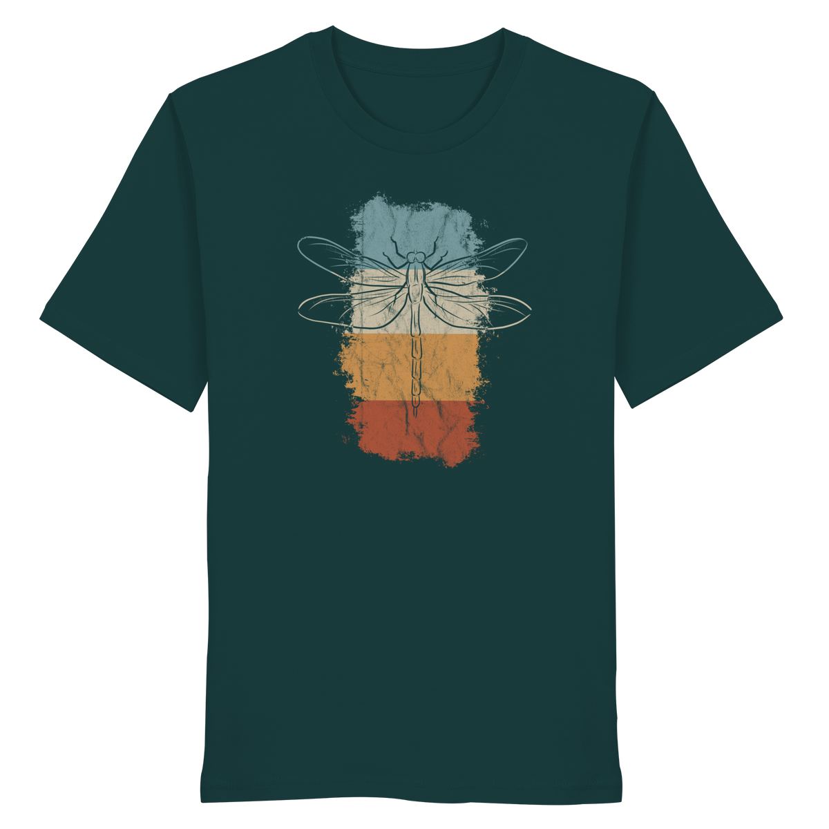 Retro Kunst Libelle | Vintage Dragonfly - Organic Shirt