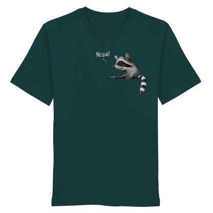 Nope! Frecher verwegener Waschbär - Organic Shirt