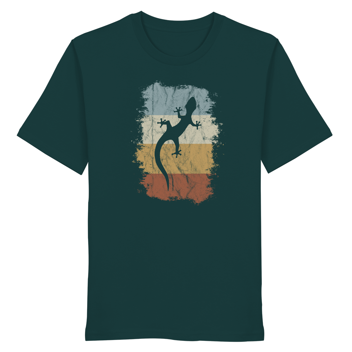 Retro Gecko Salamander Silhouette - Organic Shirt