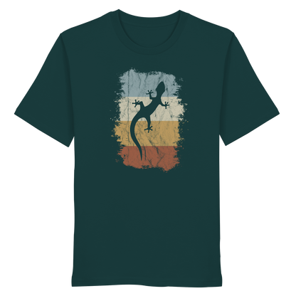 Retro Gecko Salamander Silhouette - Organic Shirt