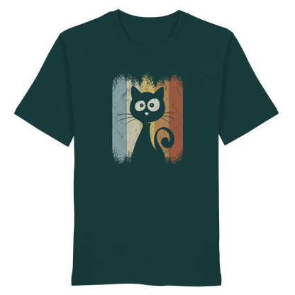 Retro Katze Silhouette - Organic Shirt