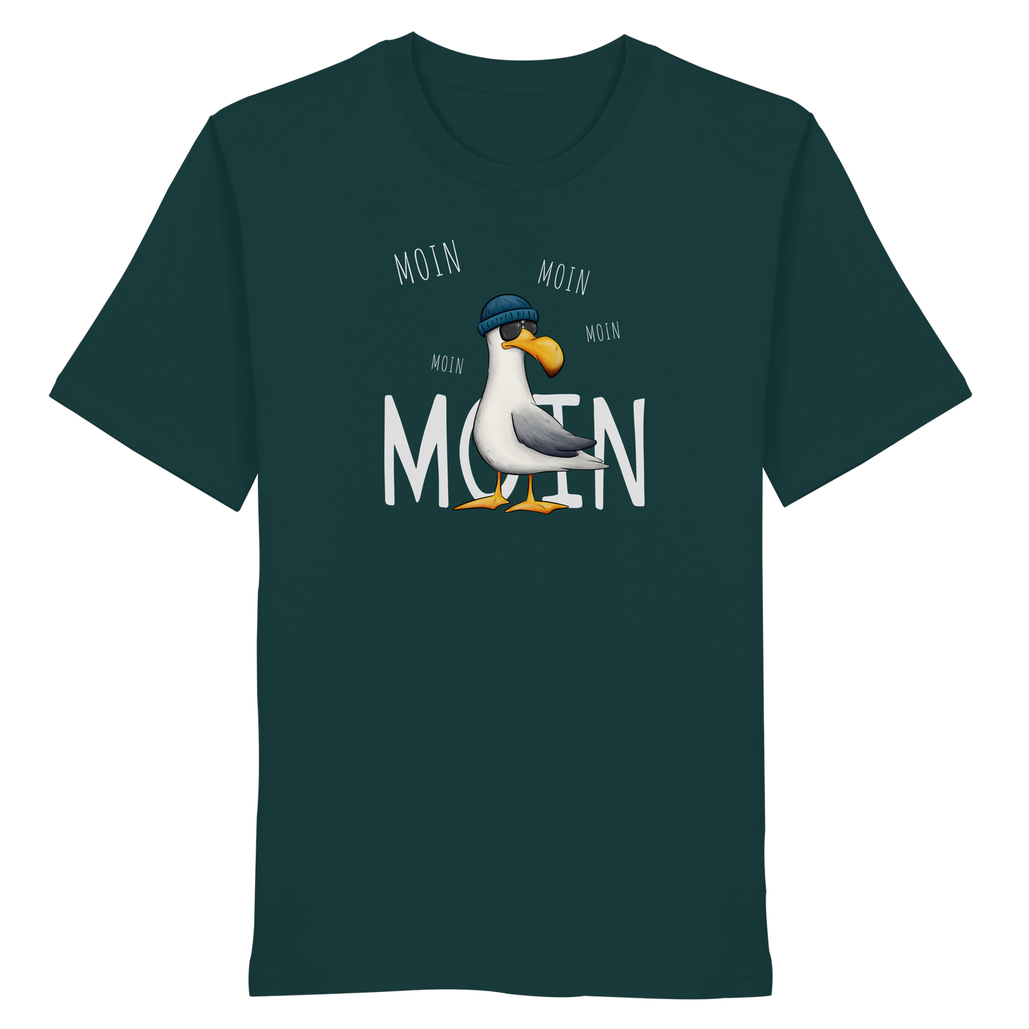Moin Moin Lässige Hipster Möwe  - Organic Shirt