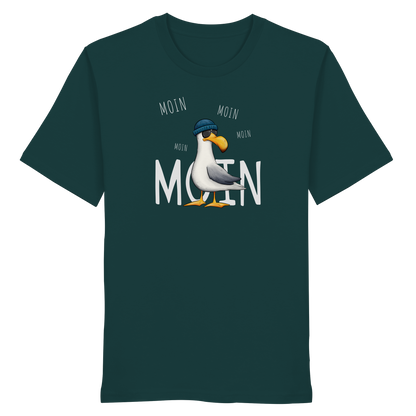 Moin Moin Lässige Hipster Möwe  - Organic Shirt