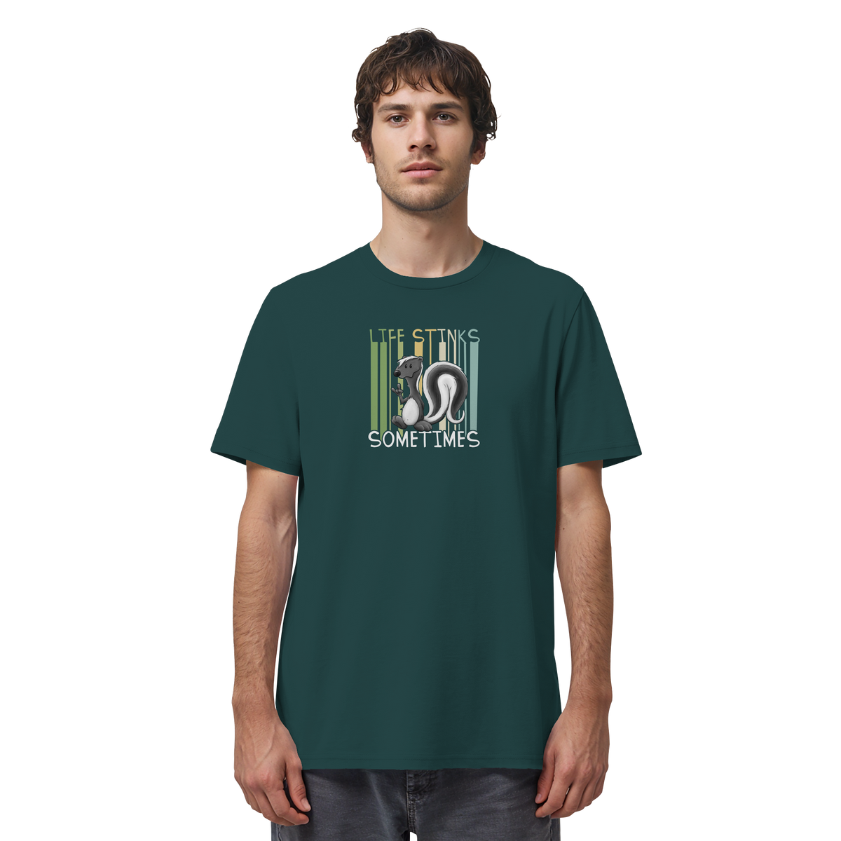 Life Stinks Sometimes Stinktier Weisheit - Organic Shirt