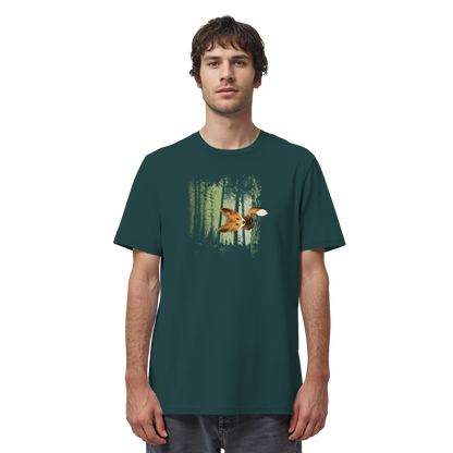 Fuchs im Zwielicht-Wald - Organic Shirt