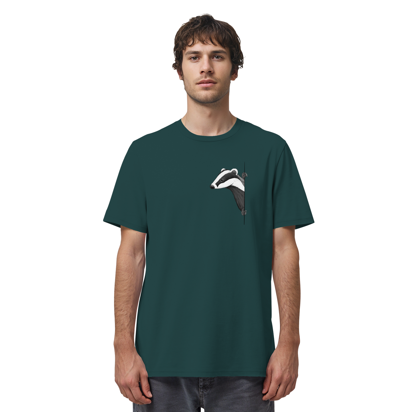 Lässiger Dachs Meister Grimbart - Organic Shirt