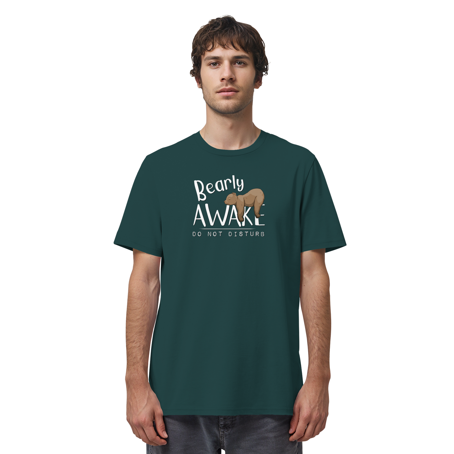 Bearly Awake Bitte nicht stören Bär - Organic Shirt
