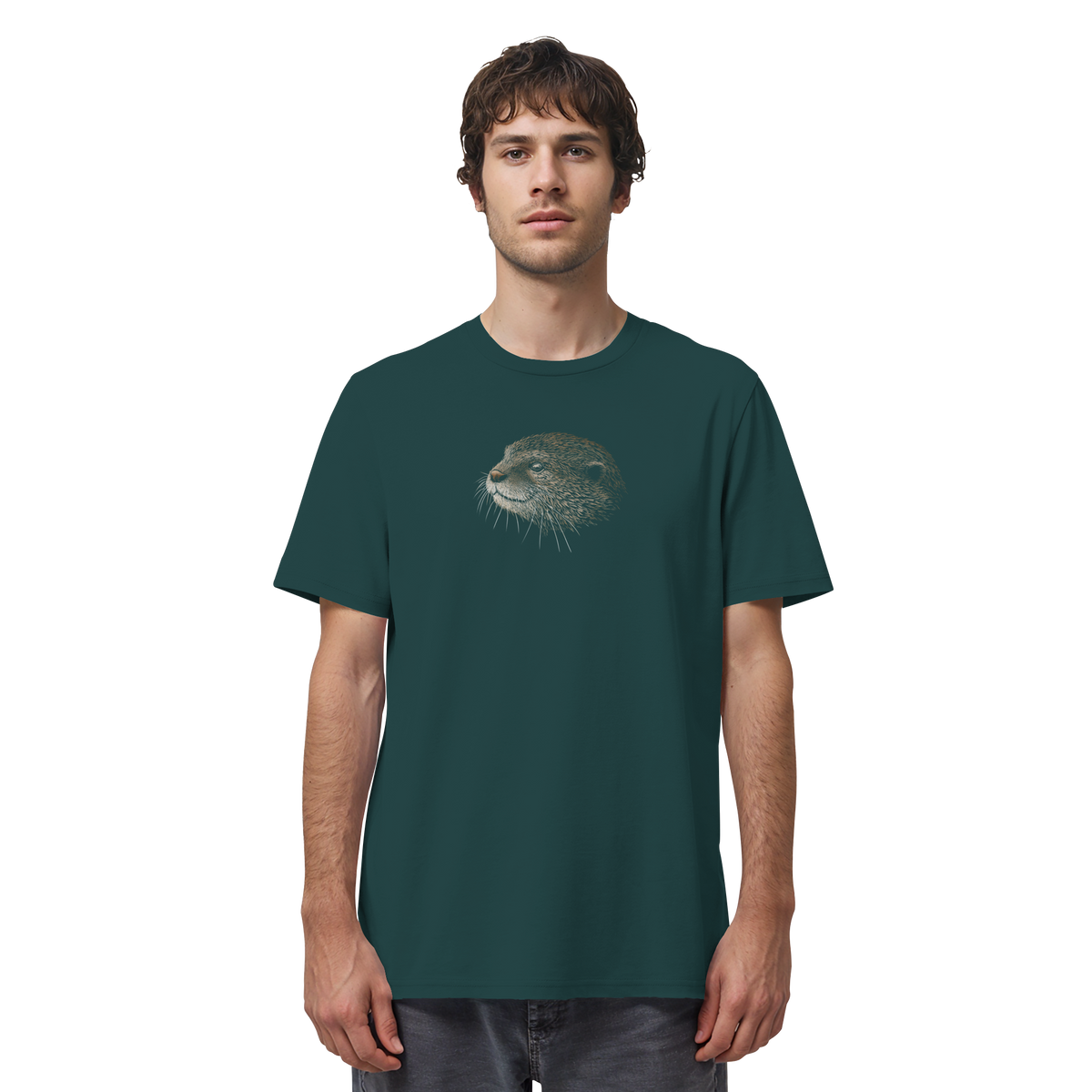 Otter Bleistift Zeichnung KritzelKunst - Organic Shirt