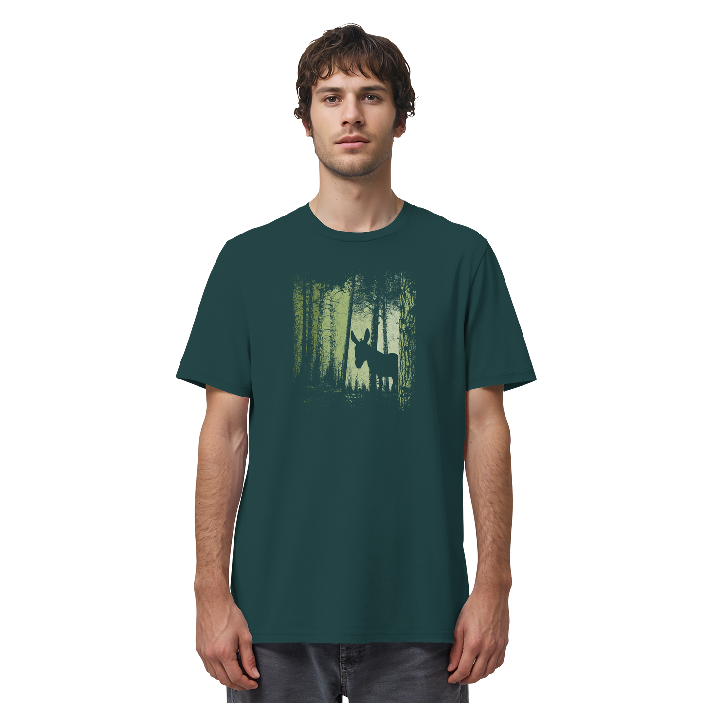 Esel im Zwielicht-Wald - Organic Shirt