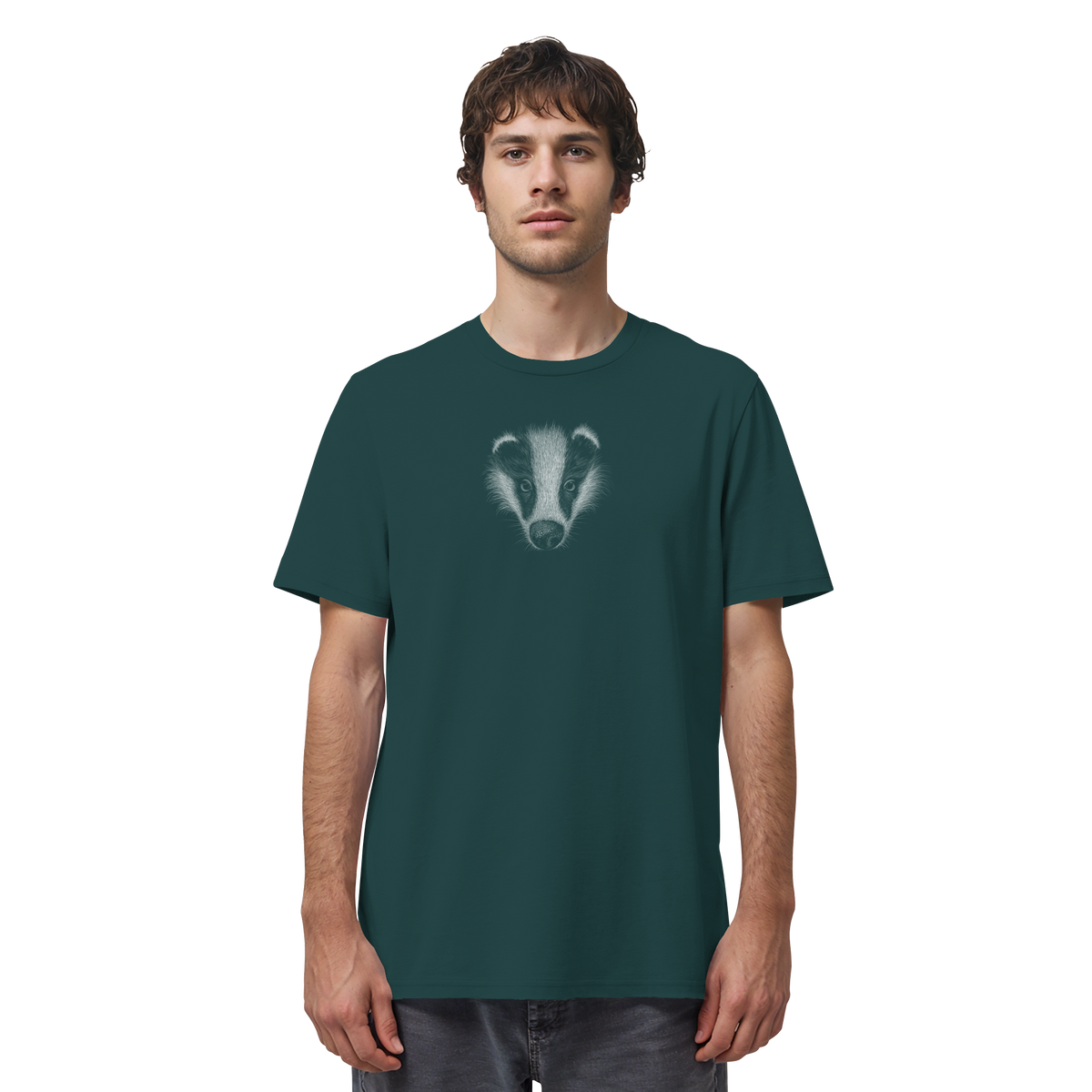 Kritzel-Kunst Dachs Illustration - Organic Shirt