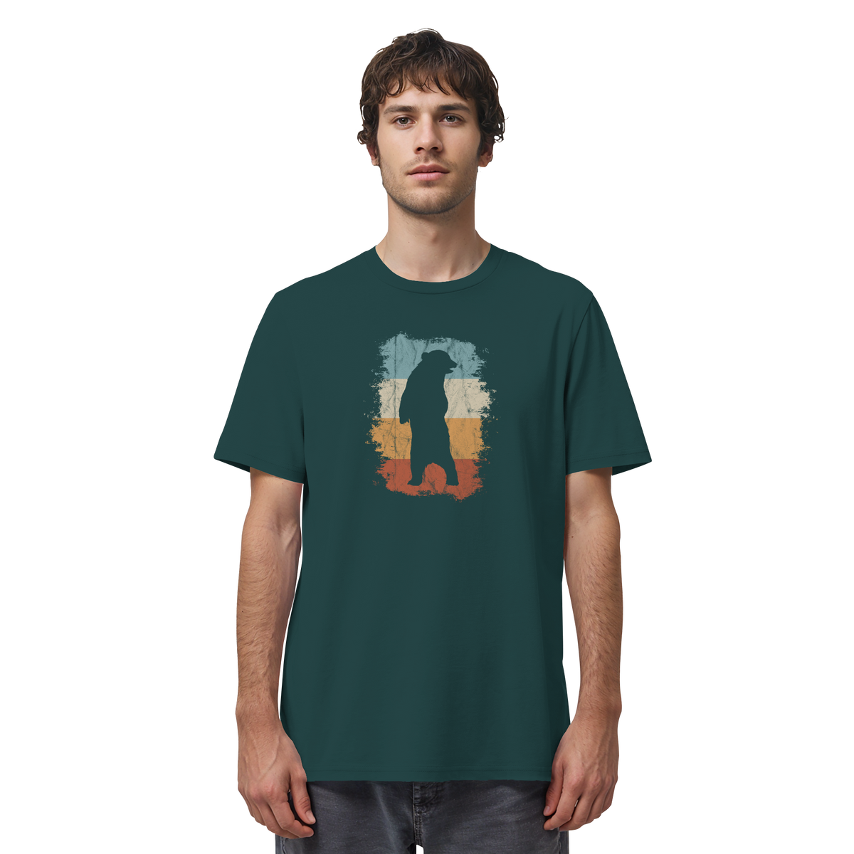 Retro Bären-Silhouette - Organic Shirt