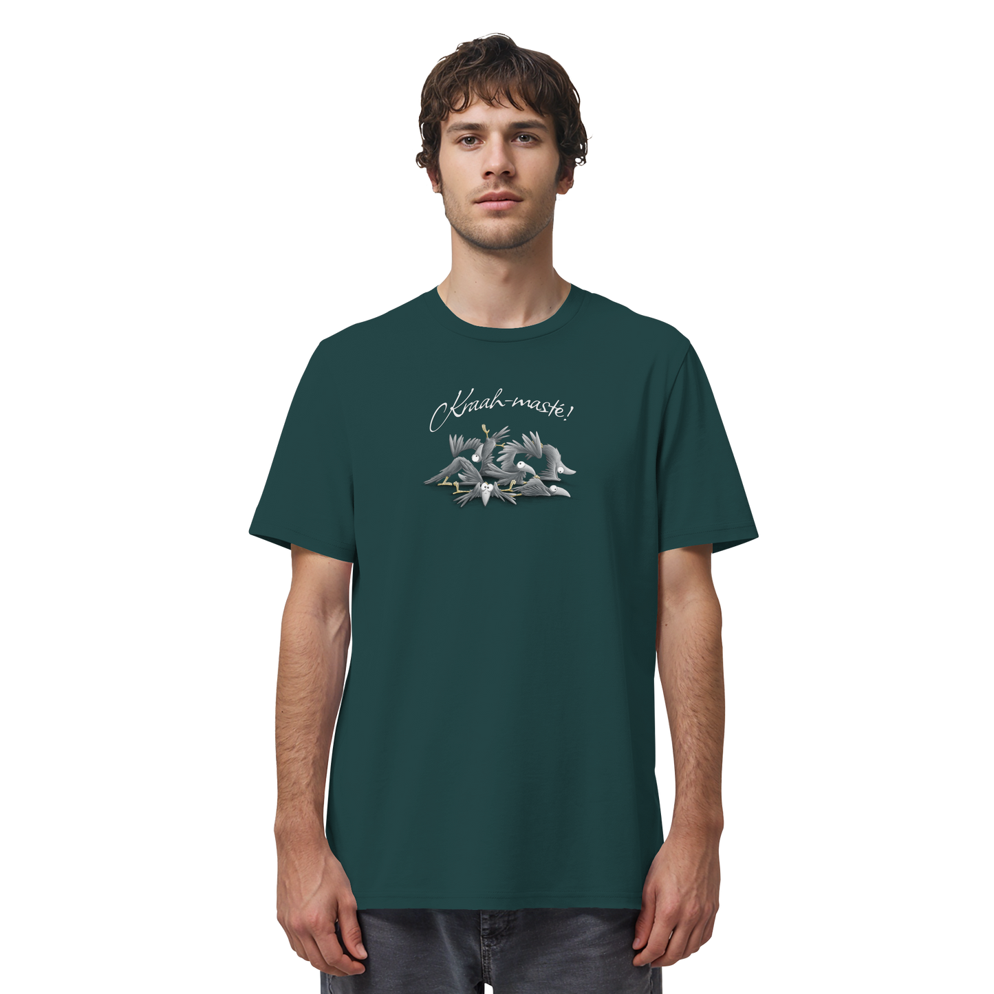 Kraah-masté! Yoga Raben Krähen - Organic Shirt