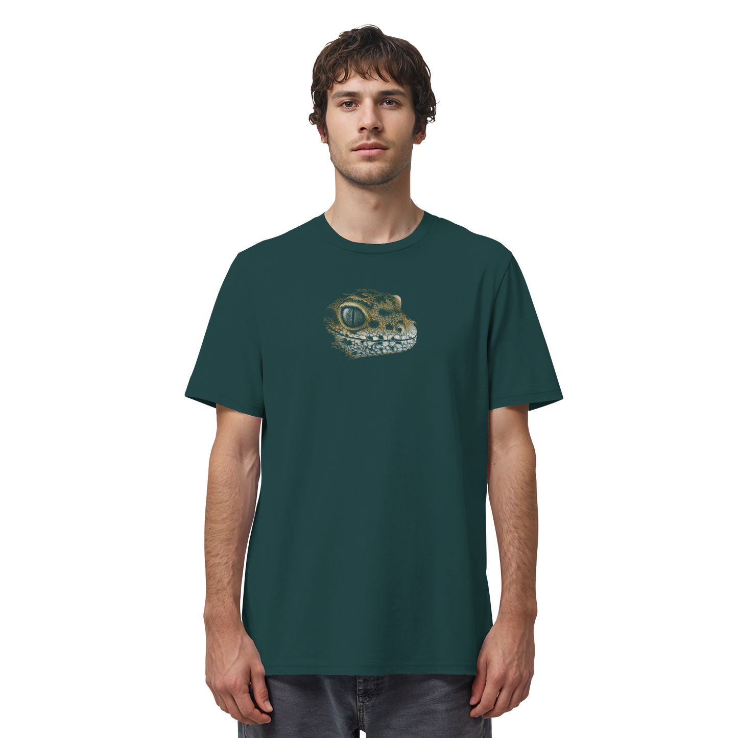 Leopard Gecko Skizze Kritzelkunst - Organic Shirt