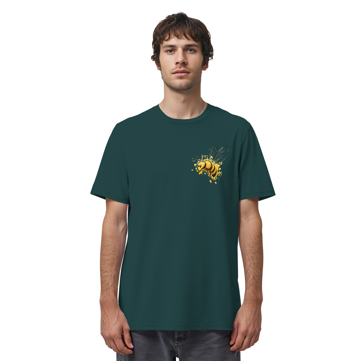 Lässige kleine Honig-Biene - Organic Shirt