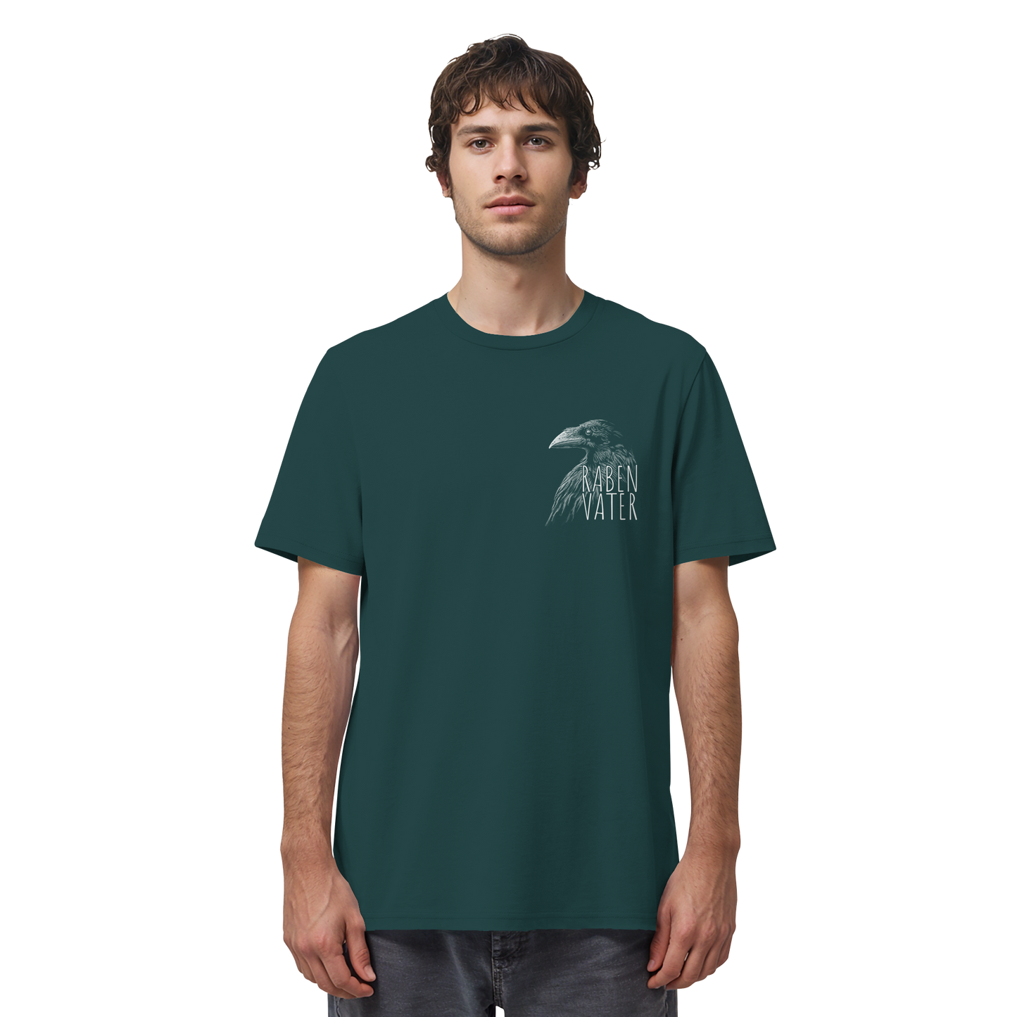 Rabenvater schwarzer Rabe Krähe - Organic Shirt