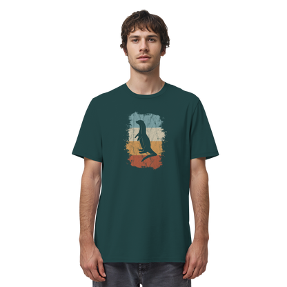 Retro Otter Fischotter Silhouette - Organic Shirt