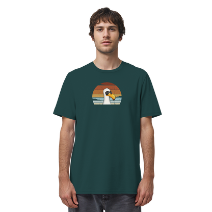 Cool lässige Retro Möwe - Organic Shirt