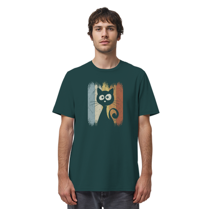 Retro Katze Silhouette - Organic Shirt