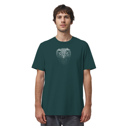 Eule Kritzelkunst Illustration - Organic Shirt