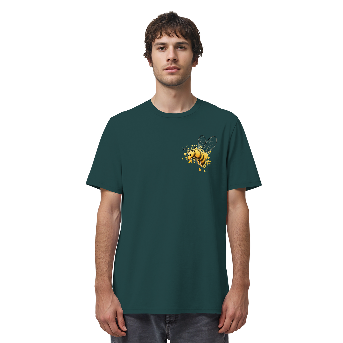 Lässige kleine Honig-Biene - Organic Shirt