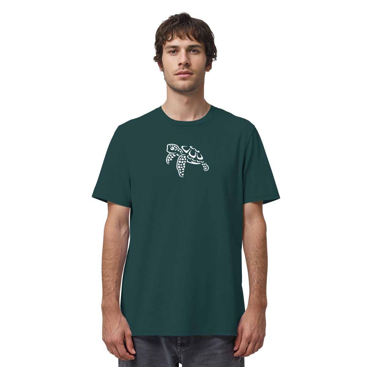 schwimmende Meeres-Schildkröte - Organic Shirt
