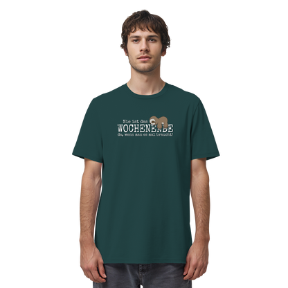 Kawaii Faultier Wochenende - Organic Shirt