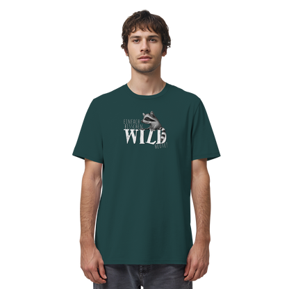 Bisschen wild heute! Waschbär - Organic Shirt