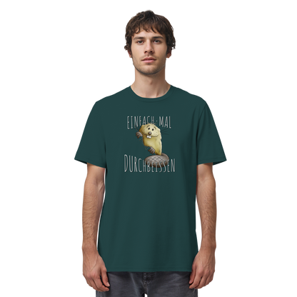 Einfach mal Durchbeissen Biber - Organic Shirt