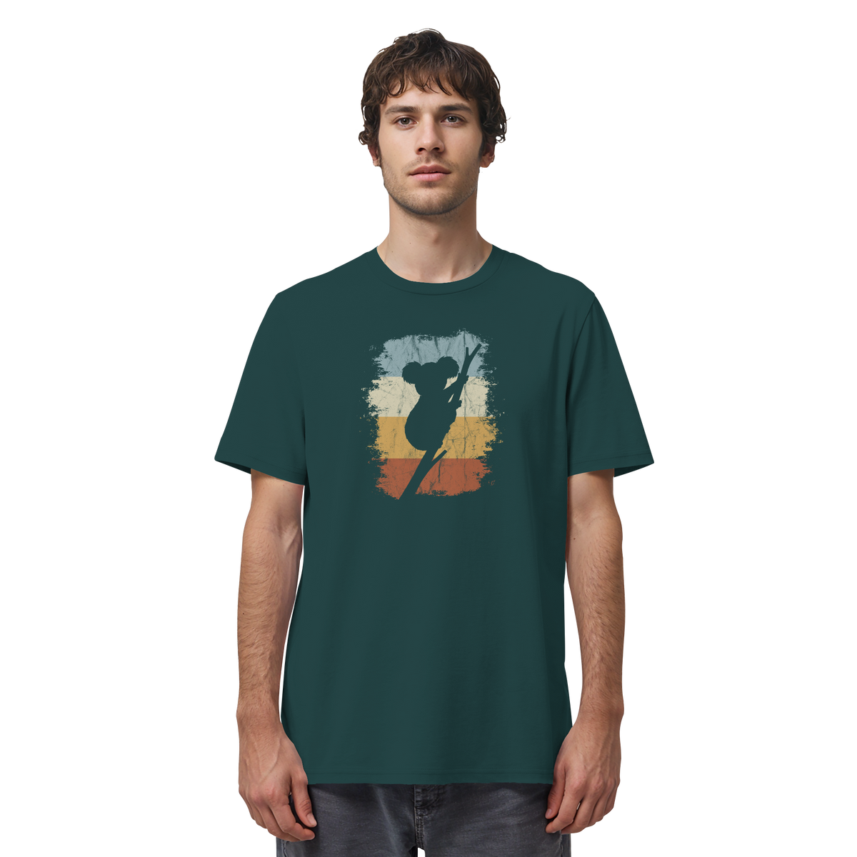 Retro kletternder Koala-Bär - Organic Shirt