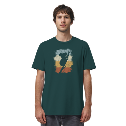Retro kletternder Koala-Bär - Organic Shirt