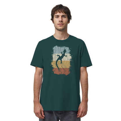 Retro Gecko Salamander Silhouette - Organic Shirt