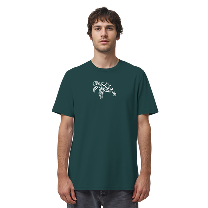 schwimmende Meeres-Schildkröte - Organic Shirt