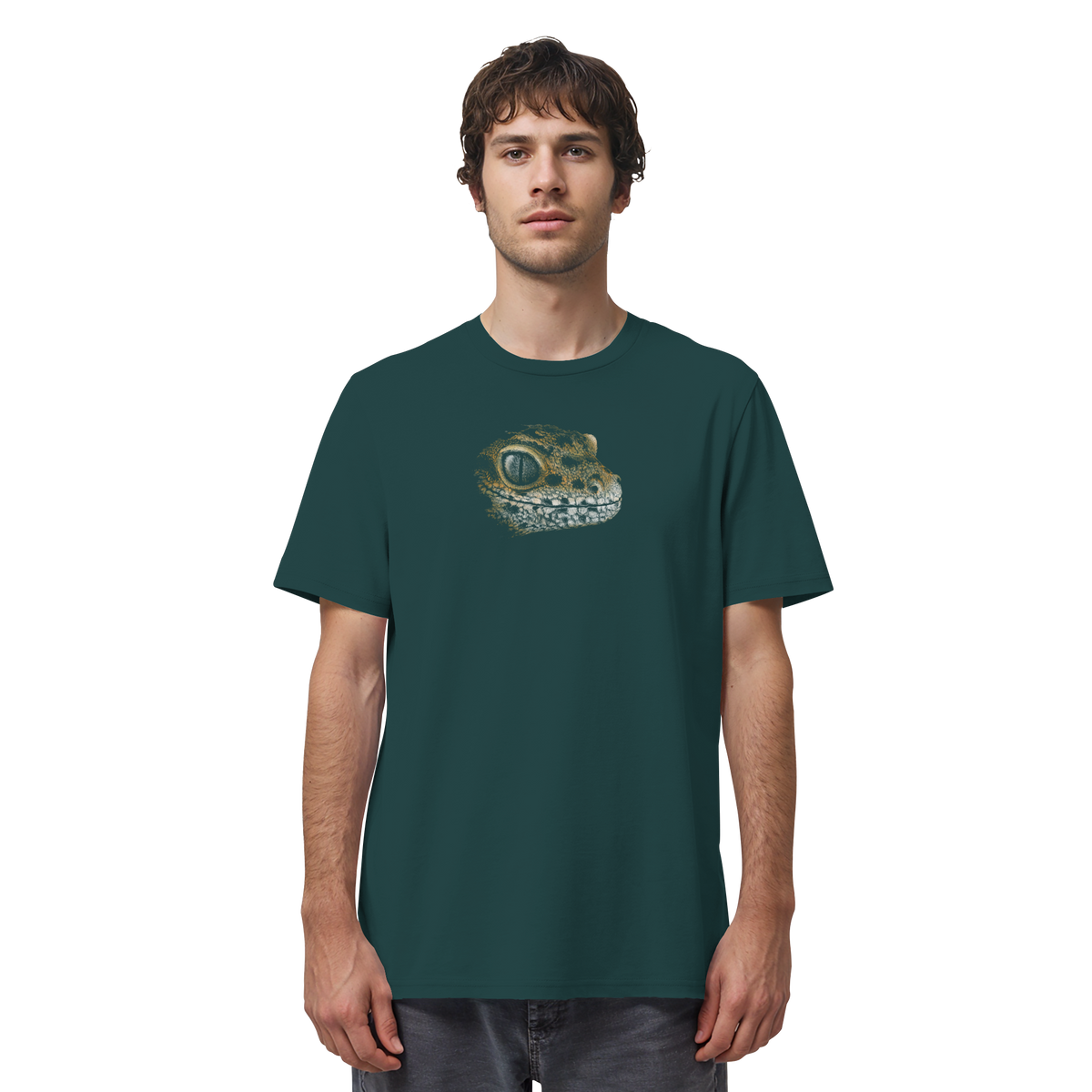 Leopard Gecko Skizze Kritzelkunst - Organic Shirt