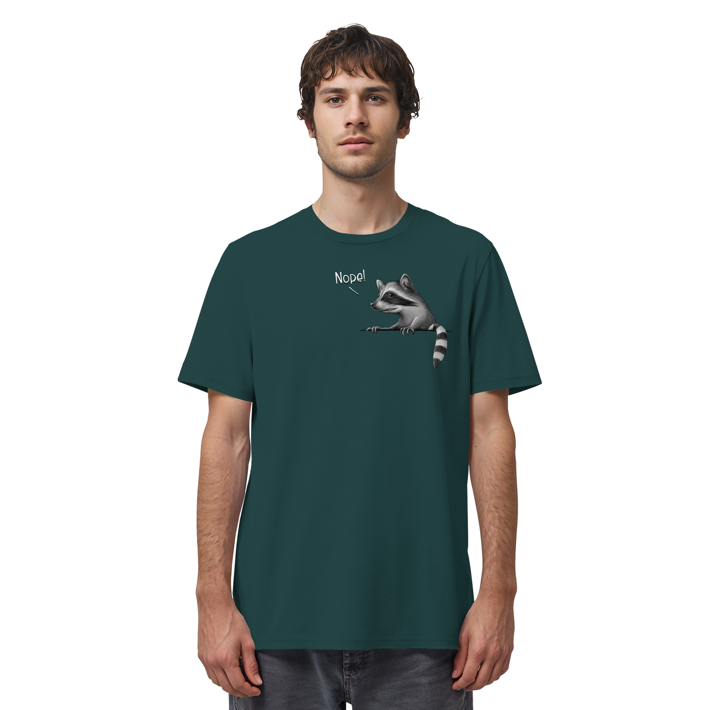 Nope! Frecher verwegener Waschbär - Organic Shirt