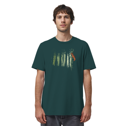 Eichhörnchen im Zwielicht-Wald - Organic Shirt