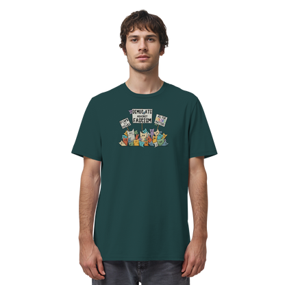 Demo-Katzen gegen Faschismus und für Vielfalt - Organic Shirt