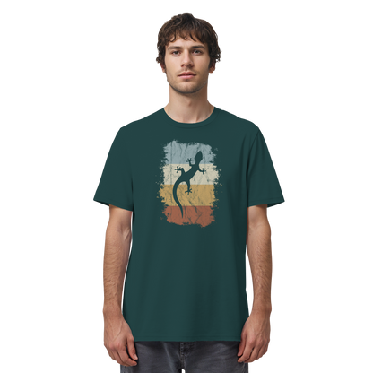 Retro Gecko Salamander Silhouette - Organic Shirt