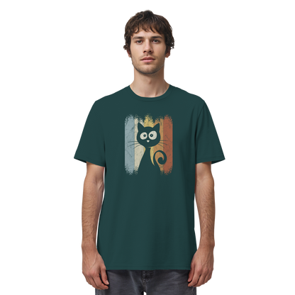 Retro Katze Silhouette - Organic Shirt