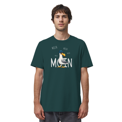 Moin Moin Lässige Hipster Möwe  - Organic Shirt