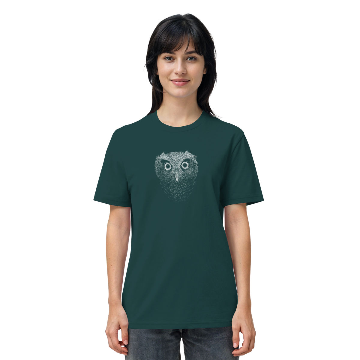 Eule Kritzelkunst Illustration - Organic Shirt