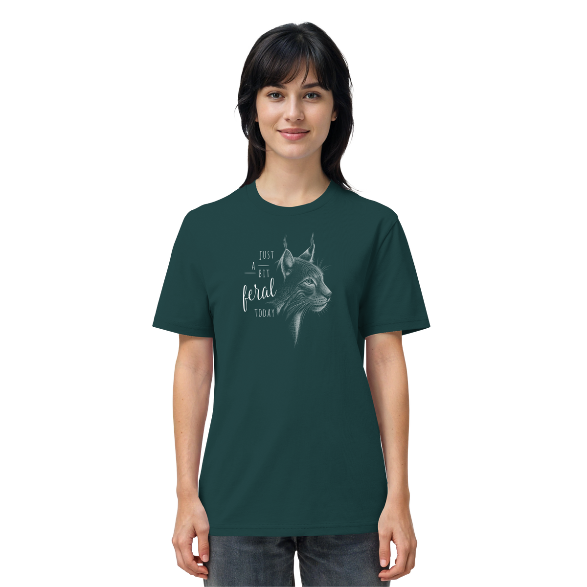 Just A Bit Feral Today! Wildkatze - Organic Shirt