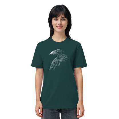 Kritzelkunst Rabe Krähe - Organic Shirt