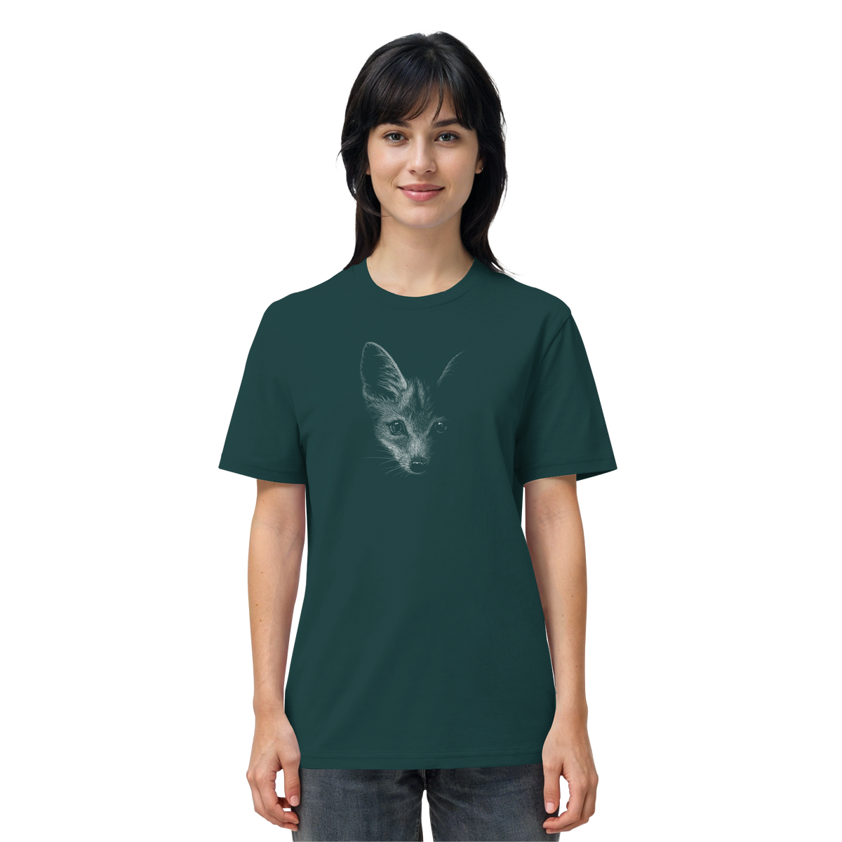 Fuchs Kritzelkunst Illustration - Organic Shirt