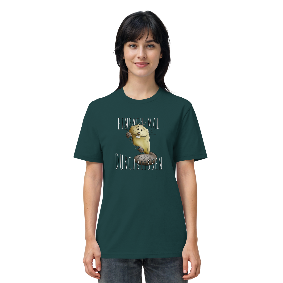 Einfach mal Durchbeissen Biber - Organic Shirt