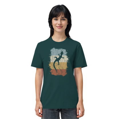 Retro Gecko Salamander Silhouette - Organic Shirt